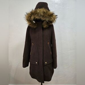 J.Crew Chateau Parka in Heather Walnut Italian Stadium-cloth Wool Coat 6
